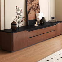 TV-Ständer für Kleine Wohnungen Luxuriöse Wohnzimmer-Couchtisch-Kombination Freistehender Fernsehschrank