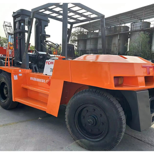 Second Hand Vigoshop TCM FD100 Diesel Forklift High Performance 1000mm Load Capacity Three Stage Mast 1220mm Fork Length for - Product Image 1