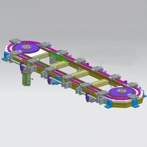 High-Precision Heavy-Duty Wear-Resistant Chain <strong>Belt</strong> Semi-Automatic Curved Track <strong>Conveyor</strong> 30/Min 220V/110V 100kg - Product Image 4