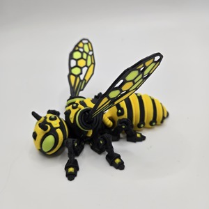 Modello di Ape Mecha Stampato in 3D, Figurina di Insetto Cyberpunk con Articolazioni Mobili, Decorazione da Scrivania, Giocattolo per Genitori e Figli, Regalo di Compleanno - Product Image 4