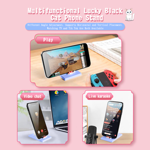 Soporte para Teléfono Móvil de PVC Personalizado con Diseño de Gato Japonés, Venta al por Mayor, Soporte Duradero para Teléfono con Forma de Animal para Minoristas, Soporte de Recuerdo de Estilo Japonés - Product Image 3