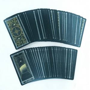 Personaliza tu Baraja de <span class=keywords><strong>Tarot</strong></span> Estándar de 78 Cartas Totalmente Negra con Caja Impresa y Diseños Únicos Personalizados - Product Image 2
