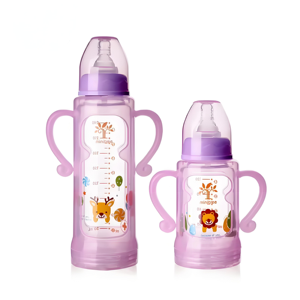 Biberón <span class=keywords><strong>de</strong></span> Vidrio <span class=keywords><strong>de</strong></span> Grado Médico <span class=keywords><strong>de</strong></span> <span class=keywords><strong>240</strong></span> <span class=keywords><strong>ml</strong></span>/120 <span class=keywords><strong>ml</strong></span> <span class=keywords><strong>de</strong></span> Tamaño Estándar con Alta Transmisión y Tapa Protectora Antigoteo - Product Image 3