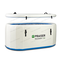 Refroidisseur de baignoire gonflable personnalisé, grand anneau pliant, bain de glace portable, baignoires