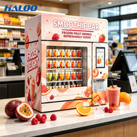 Haloo Indoor Selfservice Vers Fruit Smoothie Automaat Diepvries Fruit Commerciële Smoothie Blender Machine voor Winkels