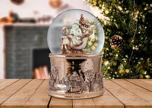 Globe à neige souvenir personnalisé, fait main et peint à la main, sculpture en résine, figurine, cadeau pour musée ou zoo, boule de neige en verre personnalisée - Product Image 5