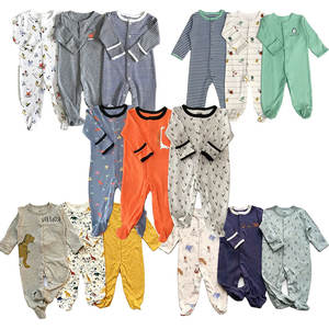 Ropa de bebé de verano de alta gama 2025, ropa usada de bebé de 0 a 3 meses, mono de punto para bebé con lazos cruzados, ¡gran venta! - Product Image 5