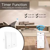 Interrupteur intelligent Zigbee sans fil KERUI Interrupteur mural électrique Minuterie domotique intelligente Allumer éteindre la lampe Alexa Commande vocale