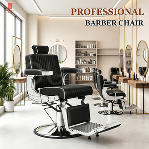 Nouveau Fauteuil de Barbier Robuste pour Salon de Coiffure avec Grande Pompe Hydraulique - Product Image 1