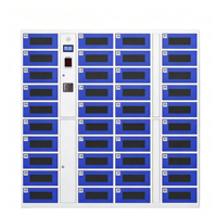 Armoire de recharge centralisée intelligente pour tablettes, téléphones portables et outils, avec déverrouillage par carte et reconnaissance faciale