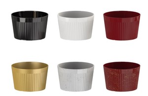 Plantador de orquídeas de plástico plisado F23018 para decoración floral comercial de Halloween - Product Image 6