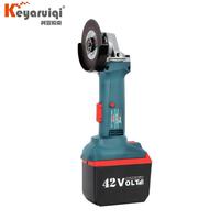 KEYARUIQI Meuleuse d'angle électrique QH-8931, moteur à lévitation magnétique sans balais, 42V 4Ah, kit 1 batterie et 1 chargeur