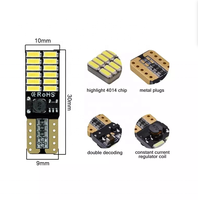 Ampoule LED T10 Canbus haute puissance 5W 6000K 4014 24LEDs, étanche IP67/IP68, montage universel 12V Shuntour