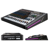 Console de mixage audio numérique XTUGA KT10/14 canaux, 99 DSP avec égaliseur 7 bandes, métal, pour enregistrement USB, utilisation sur scène et en studio