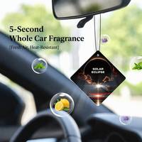 Jiyou Tu Nouveau Désodorisant de Voiture en Alliage à Suspendre, Plusieurs Parfums, Arôme Frais Longue Durée, Élimination des Odeurs, Authentique