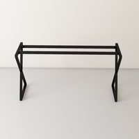 Pieds de table basse en acier inoxydable en fonte de métal design moderne vente en gros pour la maison ou le bureau pièce de quincaillerie de meubles