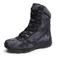 Botas de Selva de Caña Alta con Estampado de Camuflaje Python para Hombre, para Senderismo y Caza al Aire Libre, OEM ODM Personalizado, ISO CE