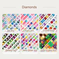 Kit de Pintura de Diamantes E-465, Flor Rosa, Arte de Diamantes 5D