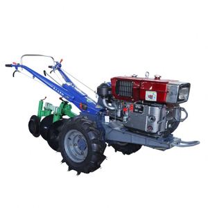 Hand-Guided Walking Agricultural Mini Tractor 2WD <b>Condensing</b> Disc Plow Gear 12-20HP Diesel Engine New Condition for Farm Use - Product Image 1