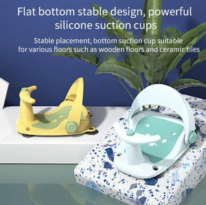 Asiento ergonómico portátil JXB de moda superior ajustable <span class=keywords><strong>sentado</strong></span> reclinable antideslizante Silla de <span class=keywords><strong>bañera</strong></span> de bebé con diseño de rociador de agua - Product Image 2