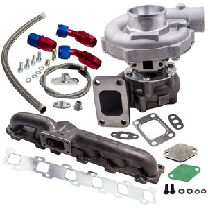 Car Turbocharger & Parts T4 T04E A/R .57 + Oil Line+Manifold for Patrol Y60 Y61 GGT04E57_OFLORL-LC-V2_MFTD42-G-Z4 T3 - Product Image 5