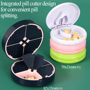 SUNSHING OEM ODM Pill Cutter and <b>Container</b> Box Portable Pill Splitter with Storage Medicine Organizer Case <b>for</b> <b>Tablet</b> Cutting - Product Image 2