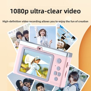 กล้องดิจิตอลสำหรับเด็ก 50.0MP แบบพกพาความละเอียดสูง หน้าจอ 2.0 นิ้ว กล้องวิดีโอฟูลเอชดีสำหรับเด็กอายุ 7-9 ปี - Product Image 3