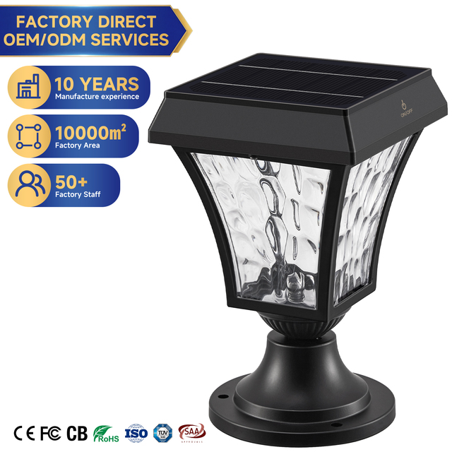 Smart Solar LED Wall Lamp Outdoor Waterproof Garden Light Sconces for Fence Decor