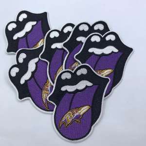 定制新定制美式足球队巴尔的摩乌鸦补丁标志铁刺绣理想 - Product Image 4