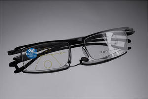 <span class=keywords><strong>Gafas</strong></span> de lectura de Metal para ordenador, Material de aleación con luz azul, multifocales, progresivos, a la moda, buena calidad - Product Image 3