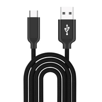 Câble de données USB A vers Micro-USB vers Type C 2.0 de haute qualité, en alliage d'aluminium tressé, 60W 3A, charge rapide, en nylon, avec feuille de protection