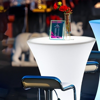 Table de bar LED rechargeable 16 couleurs, étanche IP65, en LLDPE, table de cocktail RGB pour discothèque, mariage