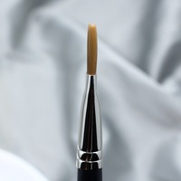 Pinceau de fond de teint plat en fibres synthétiques de 191 mm, manche en bois, fabriqué à Cangzhou, pour fond de teint liquide, crème BB, base de maquillage, fixation du maquillage