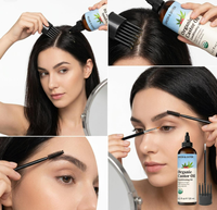 Huile de ricin biologique pour le cuir chevelu, nourrit les racines, stimule la repousse des cils et sourcils, répare les pointes fourchues, 120 ml, OEM, ODM, étiquette privée, logo personnalisé, vente en gros