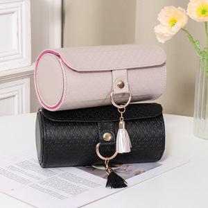Wholesale Custom <b>Small</b> Artificial Softness Rectangle Leather Pouch Jewelry Case Travel Accessory Storage <b>Box</b> Cosmetic <b>Box</b> Modern - Product Image 1