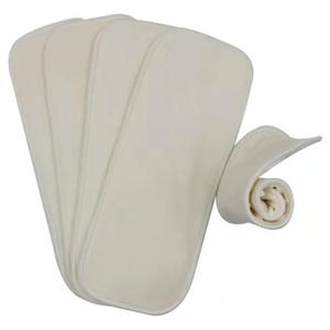 Inserciones de pañales reutilizables de rizo de bambú personalizadas de 4 capas, almohadillas de remojo para bebés absorbentes ecológicas, refuerzo suave - Product Image 3