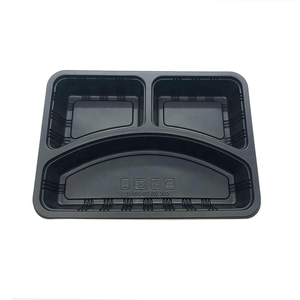 <span class=keywords><strong>Plateau</strong></span> <span class=keywords><strong>de</strong></span> nourriture jetable en plastique PP plateaux en plastique noirs <span class=keywords><strong>plateau</strong></span> <span class=keywords><strong>de</strong></span> <span class=keywords><strong>repas</strong></span> à emporter - Product Image 6