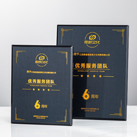 Trofeos de Madera y Fibra de Carbono Negros con Logotipo Personalizado al por Mayor, Premios de Honor para Empresas, Placas de Autorización Comercial