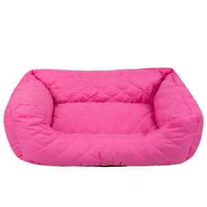 Hersteller Großhandel schlichte rosa blaue Baumwolle ausgestopfte Haustier Hund warmes weiches Bett - Product Image 3