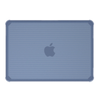 Étui pour ordinateur portable transparent à motif rayé pour MacBook Neo, coque rigide anti-traces de doigts