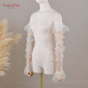 YouLaPan <span class=keywords><strong>VM70</strong></span> Gants élégants pour femme à motif pois, longueur coude, pour mariée, robe de mariée, soirée, accessoire de main - Product Image 1