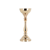 Support de composition florale en métal polyvalent et haut pour mariage, porte-bougeoirs dorés, support de vase à fleurs, guide de chemin de mariage