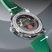 Montre mécanique chronographe Bonest Gatti, prix Reddot, boîtier en saphir bombé, automatique, étanche, lumineuse, sport, affaires, BG4002