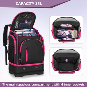 Free sample New Mesh <b>Drawstring</b> <b>Backpack</b> for Wet Equipment for Swimming Gym Workouts Beach Activities-Business Promotional Gift - Product Image 4