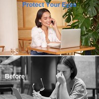 Protection d'écran anti-lumière bleue à fixation magnétique améliorée pour Surface Laptop 2 15 pouces, film réutilisable anti-UV et anti-reflet