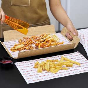 Custom logo Printing Food-grade Curly Fries Potato Chips Deli Packaging Grease Proof Bake <b>Wrapping</b> <b>Paper</b> Greaseproof <b>Paper</b> - Product Image 4