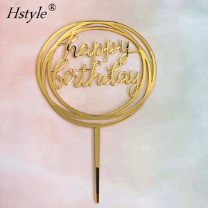 Décoration de gâteau d'anniversaire DIY, décorations de cupcakes en acrylique pour divers gâteaux d'anniversaire, fournitures pour événements de fête, décorations PQ258 - Product Image 2