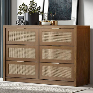 Meubles de salon d'intérieur de maison Offre Spéciale commode rétro à 6 tiroirs commode de style campagnard moderne personnalisée en gros - Product Image 6