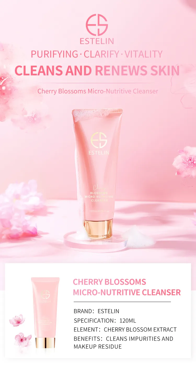ESTELIN Cherry Blossoms Micro-Nutritive Facial Cleanser 100ml Face Wash