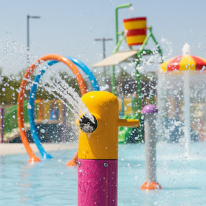 Canon à eau rotatif de dessin animé en gros pour enfants, équipement de jeu aquatique pour piscine et parc aquatique - Product Image 4